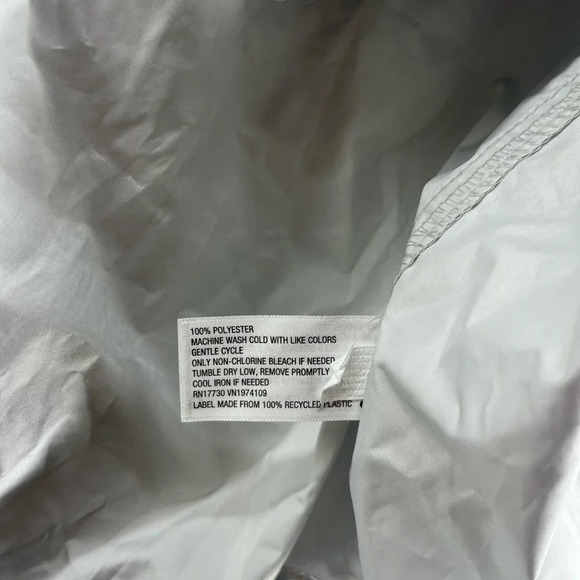 Wild Fable Jacket Women's Sz S Silver Metallic Full-Zip Mock Neck Elastic Trim - Picture 11 of 13